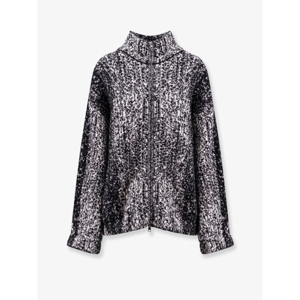 Nude Women Zip-Up Knitted Bomber Jacket